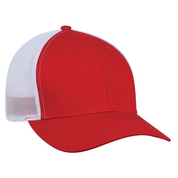 High profile, structured, 6-panel, 100% cotton Trucker Cap with White Mesh.... from ASI 80129 Quake City Caps
