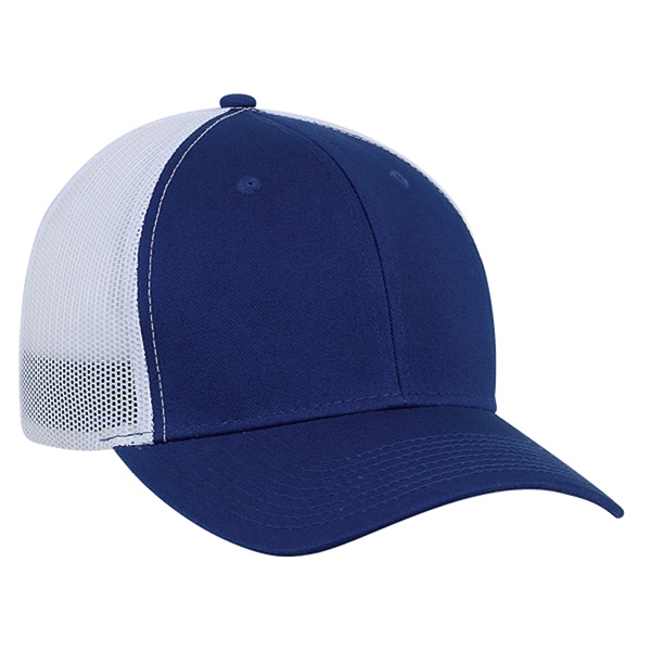 High profile, structured, 6-panel, 100% cotton Trucker Cap with White Mesh.... from ASI 80129 Quake City Caps