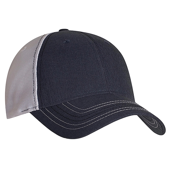 Synthentic Linen with Contrast Stitching and High Tech Mesh Cap.... from ASI 80129 Quake City Caps