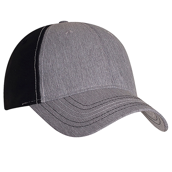 Synthentic Linen with Contrast Stitching and High Tech Mesh Cap.... from ASI 80129 Quake City Caps