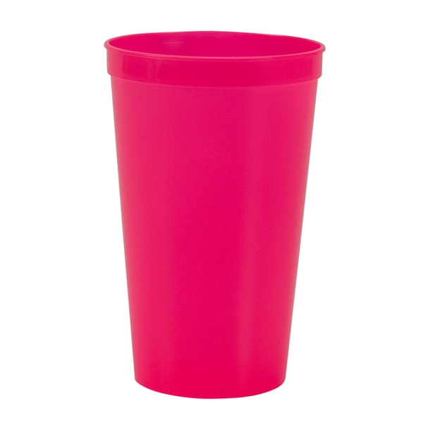 Durable plastic stadium cup, 22 oz.... from ASI 77280 Pepco Poms / Pepco Poms