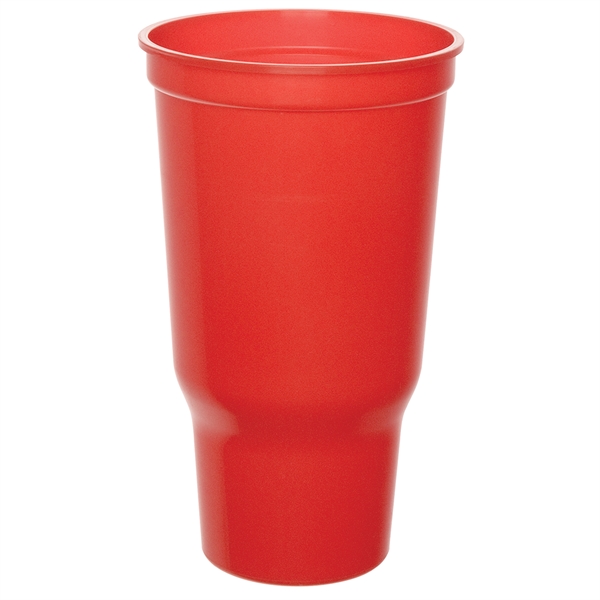 Ergonomic design, durable plastic stadium cup, 32 oz.... from ASI 77280 Pepco Poms / Pepco Poms