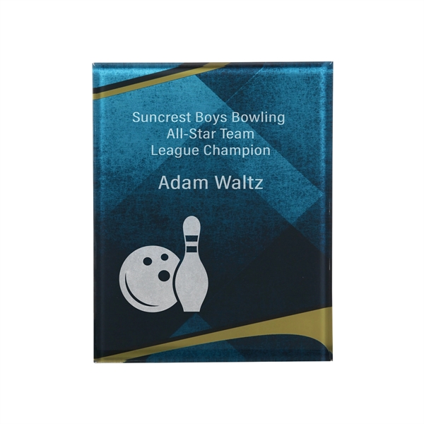 7 3/4" x 9 3/4" x 3/8" Apex acrylic plaque with... from ASI 74601 Calico