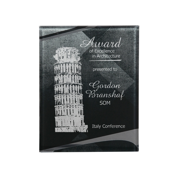 7 3/4" x 9 3/4" x 3/8" Apex acrylic plaque with... from ASI 74601 Calico