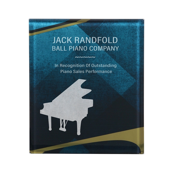 8 3/4" x 11 3/4" x 3/8" Apex acrylic plaque with... from ASI 74601 Calico