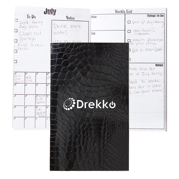 5" x 8" calendar with 76 inside pages and crocodile texture... from ASI 63549 Jornik Manufacturing Corp / Jornik