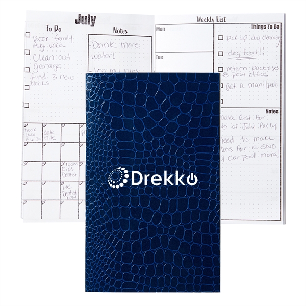 5" x 8" calendar with 76 inside pages and crocodile texture... from ASI 63549 Jornik Manufacturing Corp / Jornik