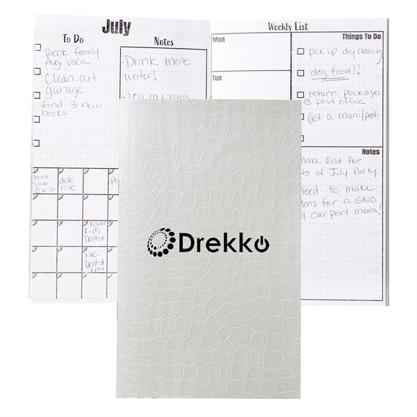 5" x 8" calendar with 76 inside pages and crocodile texture... from ASI 63549 Jornik Manufacturing Corp / Jornik