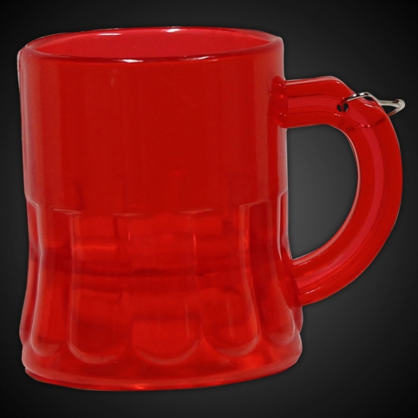 2 oz. plastic mini beer mug medallions with attached j-hook in... from ASI 42016 Brighter Promotions Inc