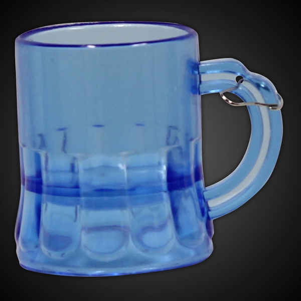 2 oz. plastic mini beer mug medallions with attached j-hook in... from ASI 42016 Brighter Promotions Inc