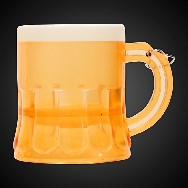 2 oz. plastic mini beer mug medallions with attached j-hook in... from ASI 42016 Brighter Promotions Inc