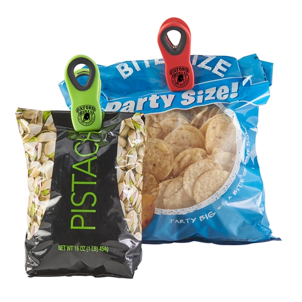 Small bag clip with magnet, black rubber ring, and interior gripper.... from ASI 52840 Evans Manufacturing