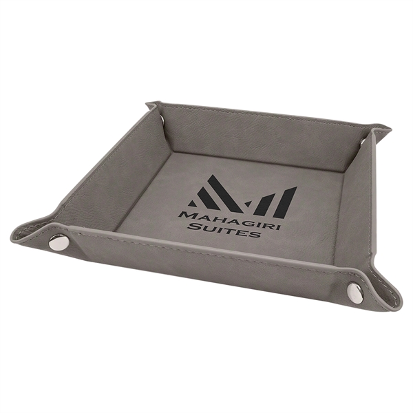 Premium snap tray made of leatherette material and measuring 6" x... from ASI 92531 Unique Custom Products / UCP