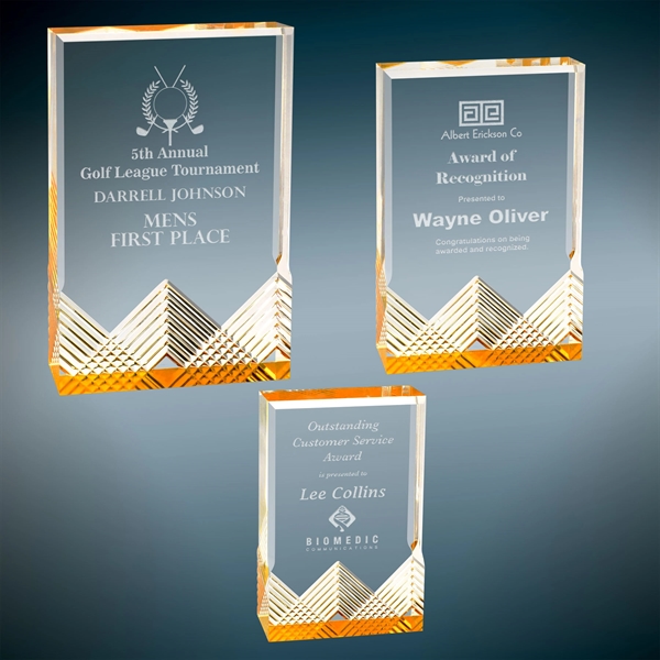 Apex award made of acrylic measuring 5" x 7" with a... from ASI 92531 Unique Custom Products / UCP