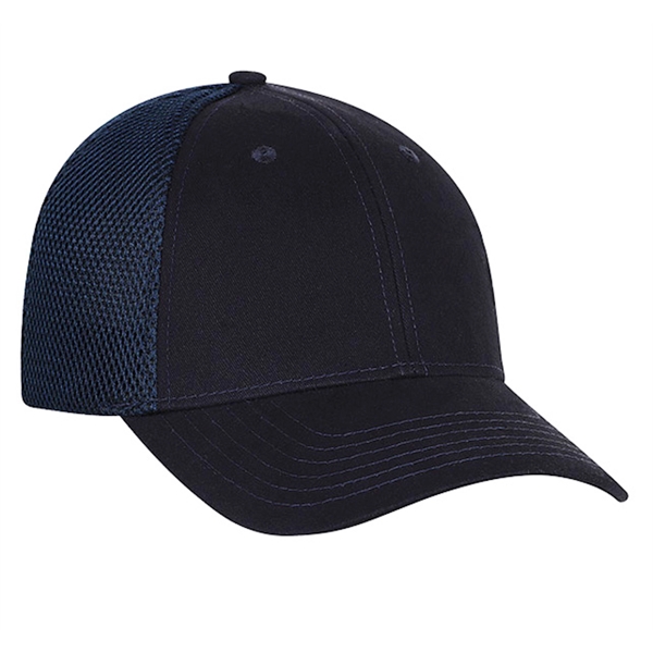 Medium profile, structured, 6 panel double mesh cap.... from ASI 80129 Quake City Caps