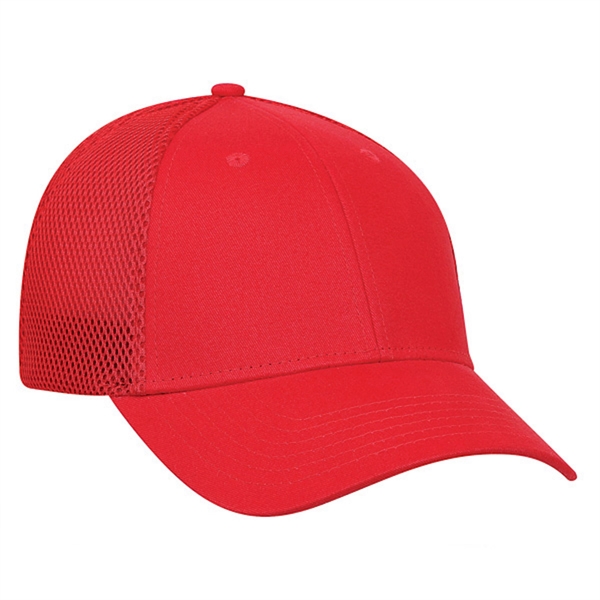 Medium profile, structured, 6 panel double mesh cap.... from ASI 80129 Quake City Caps