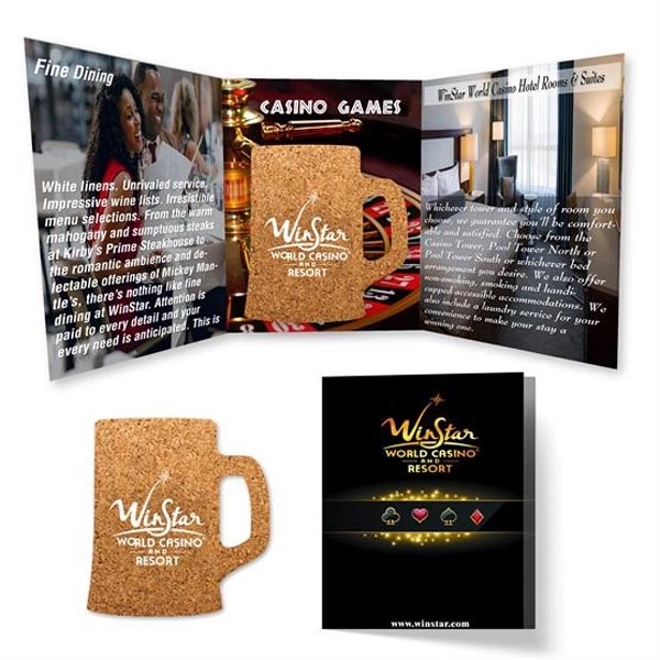 Fully customized Tek Booklet 2 with a cork coaster as a... from ASI 90807 Tekweld