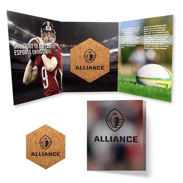 Fully customized Tek Booklet 2 with a cork coaster as a... from ASI 90807 Tekweld