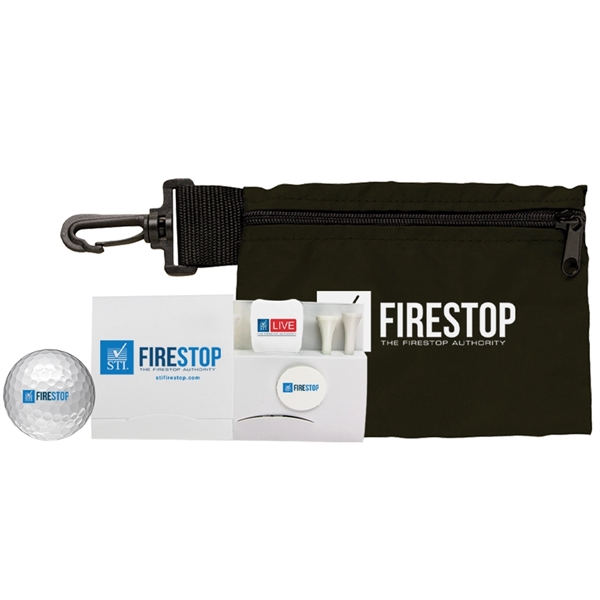 7" x 5" nylon golf bag with a zipper closure, clip,... from ASI 38120 Ball Pro / Diversified Quality Kitchenware