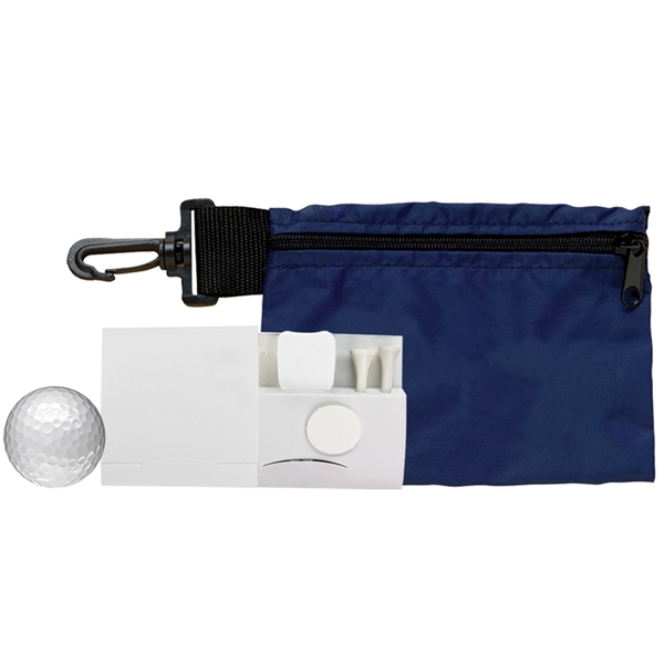 7" x 5" nylon golf bag with a zipper closure, clip,... from ASI 38120 Ball Pro / Diversified Quality Kitchenware