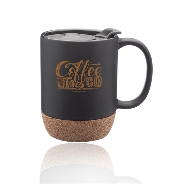 13 oz. ceramic mug with faux cork bottom, glossy finish interior,... from ASI 39552 BEL Promo
