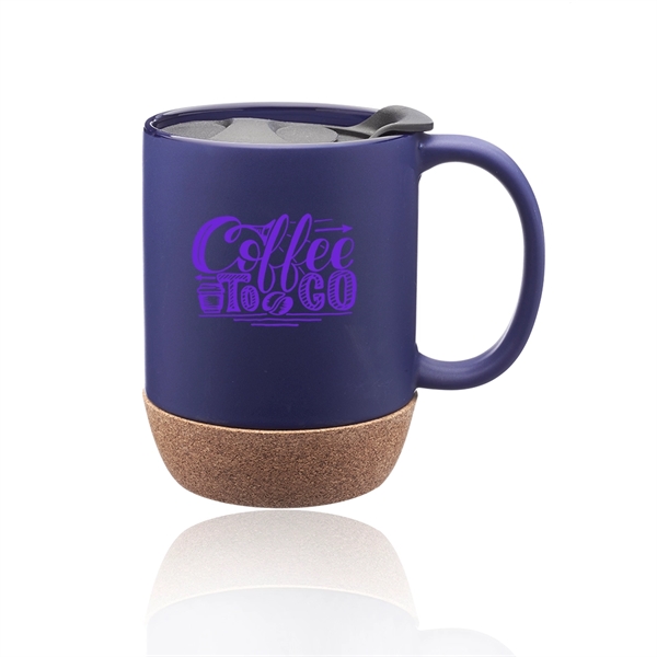 13 oz. ceramic mug with faux cork bottom, glossy finish interior,... from ASI 39552 BEL Promo