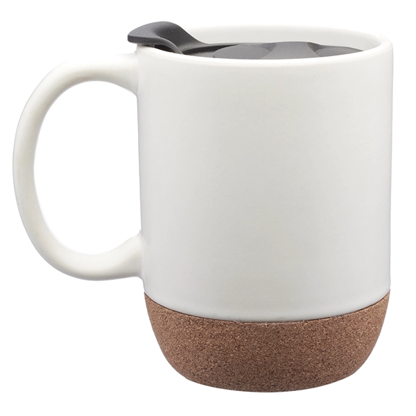 13 oz. ceramic mug with faux cork bottom, glossy finish interior,... from ASI 39552 BEL Promo
