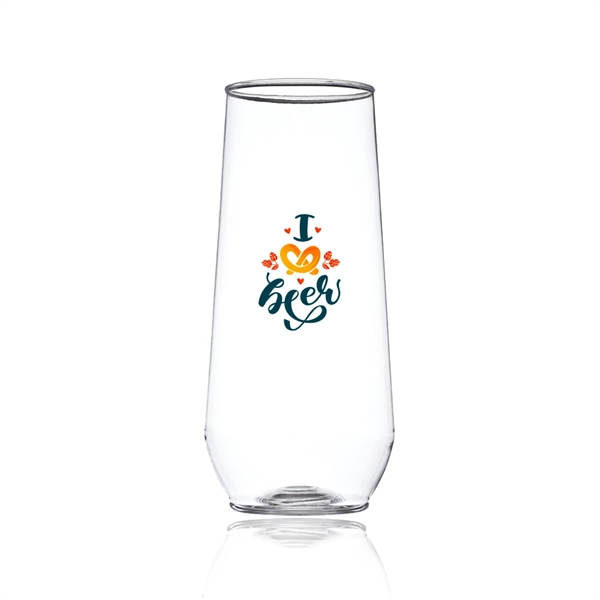 10 oz. stemless plastic champagne flute with customization included.... from ASI 39552 BEL Promo