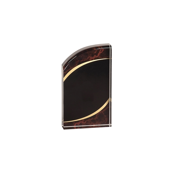 3 1/2" x 6" x 1" acrylic marble rounded freestanding award.... from ASI 74601 Calico