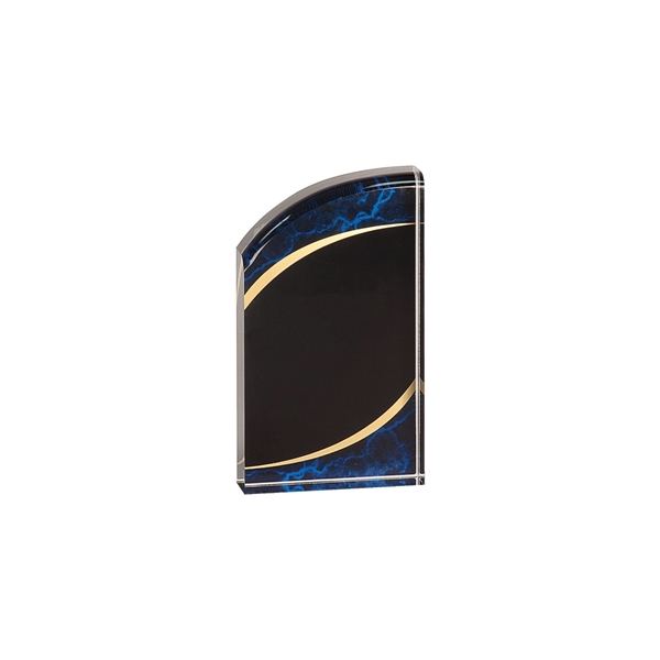 3 1/2" x 6" x 1" acrylic marble rounded freestanding award.... from ASI 74601 Calico
