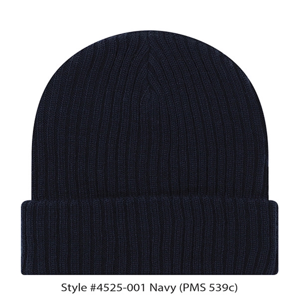 12" ribbed beanie with cuff or slouch. Fabrication regular gauge 2... from ASI 80129 Quake City Caps