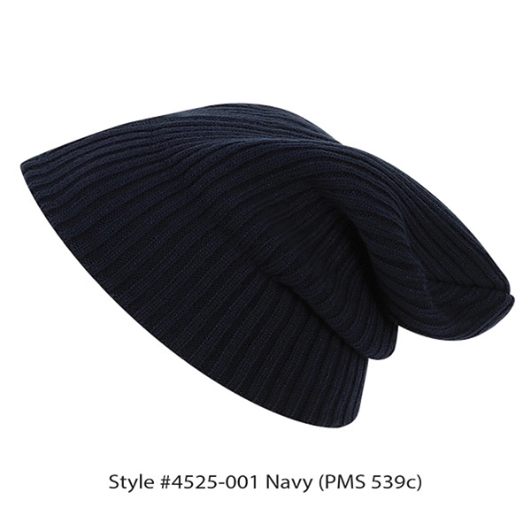 12" ribbed beanie with cuff or slouch. Fabrication regular gauge 2... from ASI 80129 Quake City Caps