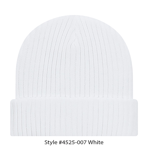 12" ribbed beanie with cuff or slouch. Fabrication regular gauge 2... from ASI 80129 Quake City Caps
