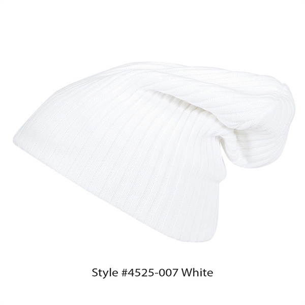 12" ribbed beanie with cuff or slouch. Fabrication regular gauge 2... from ASI 80129 Quake City Caps