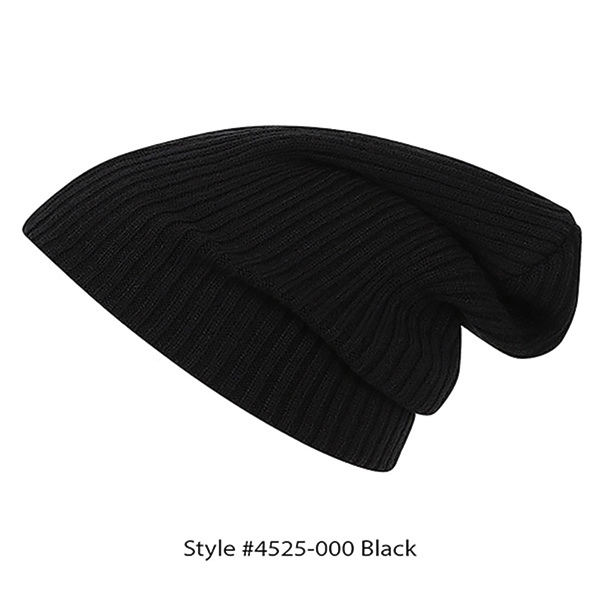12" ribbed beanie with cuff or slouch. Fabrication regular gauge 2... from ASI 80129 Quake City Caps