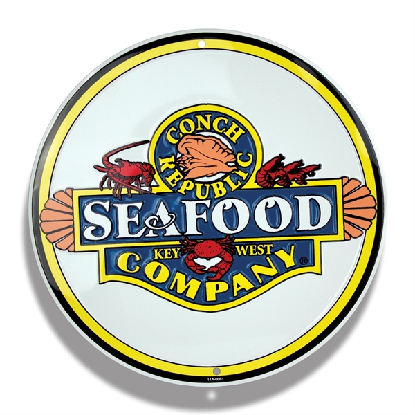 18" circular sign made from recycled aluminum with two holes for... from ASI 50120 Dixie Seal & Stamp Co Inc / Dixiline