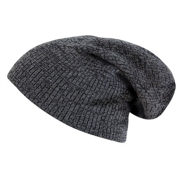 12" Marled Knit Cuff or Slouch Beanie.... from ASI 80129 Quake City Caps