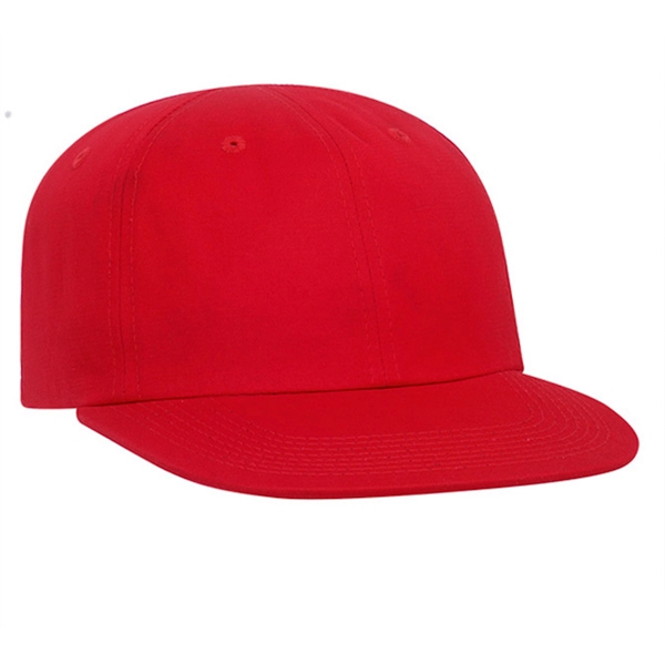 Flat bill 6 panel baseball cap.... from ASI 80129 Quake City Caps