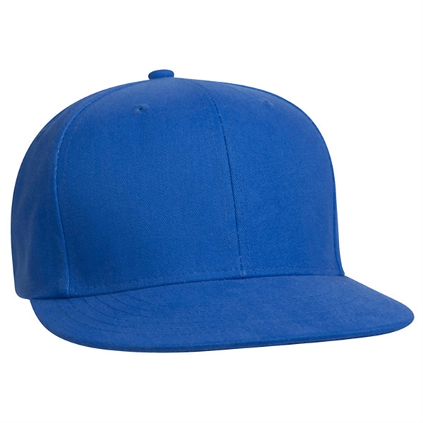 Structured, medium profile 100% cotton flat visored baseball cap.... from ASI 80129 Quake City Caps