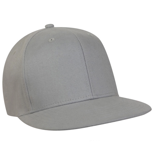 Structured, medium profile 100% cotton flat visored baseball cap.... from ASI 80129 Quake City Caps