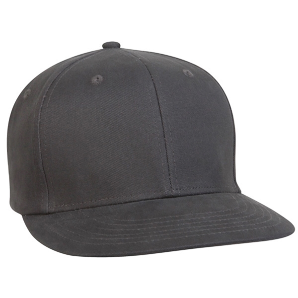 Structured, medium profile 100% cotton flat visored baseball cap.... from ASI 80129 Quake City Caps