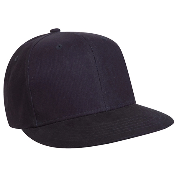 Structured, medium profile 100% cotton flat visored baseball cap.... from ASI 80129 Quake City Caps