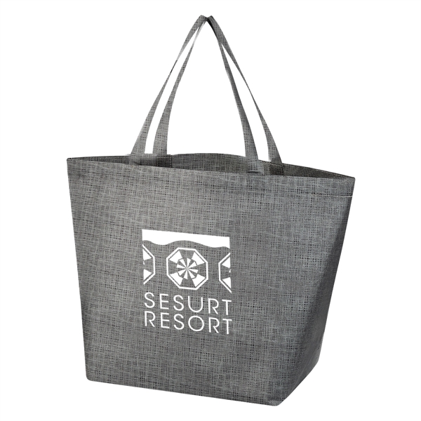 Tote bag made of polypropylene with crosshatched design and 20" handles... from ASI 61125 Hit Promotional Products / Hit®