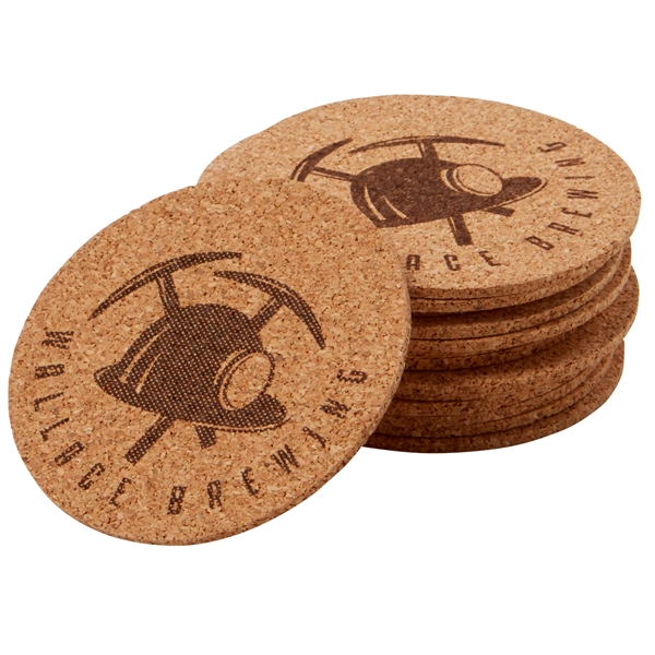 3 1/2" round fire branded coaster laser cut from 1/8" stock... from ASI 79933 Prorose Inc / ProRose