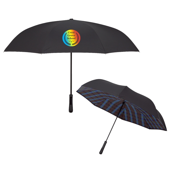 48" arc Soho inversion umbrella with a metal shaft, pongee material,... from ASI 61125 Hit Promotional Products / Hit®