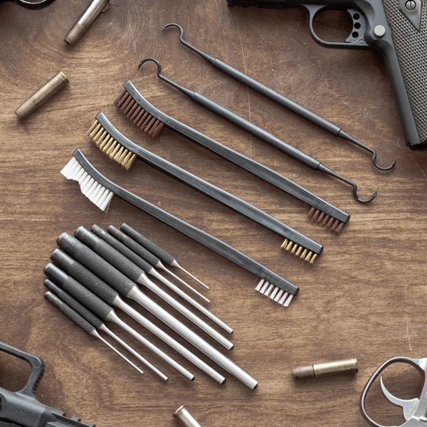 14 Pcs Pistol Cleaning Kit in Plastic Holder... from ASI 36988 Artek USA Inc