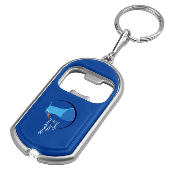 Bottle opener key chain with LED light.... from ASI 61125 Hit Promotional Products / Hit®