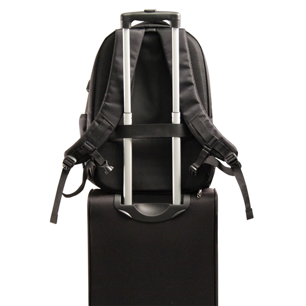 This bold computer backpack comes fully loaded with all the bells... from ASI 79384 Preferred Nation Inc