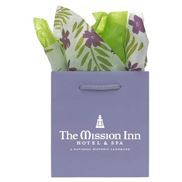 Made from 180 GSM matte laminated paper, these shopping totes feature... from ASI 75731 PWS / Pacific Western Sales/Cater Line