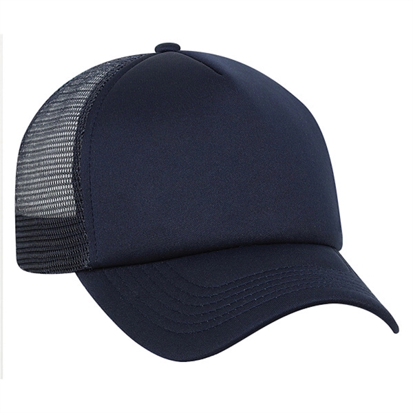 High profile, structured 5 panel trucker mesh cap.... from ASI 80129 Quake City Caps